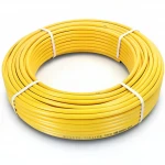 أنابيب HDPE نيبروبلاست PE 100 ضغط 4 بار قطر خارجي 63 مم سمك 1.8 مم لون أصفر 