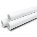 مواسير UPVC ضغط 10 بار قطر خارجي 75 مم سمك 3.6 مم لون أبيض