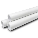 مواسير UPVC ضغط اسمي 16 بار قطر خارجي 50 مم سمك 3.7 مم لون أبيض