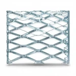 Galvanised Steel Expanded Metal Mesh  Bahri Thickness 2.8 mm Width 1.22 meter Length 3 meter | Bait Al Tatawor Company