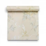 Italian wall decoration, size 10m x 1.06m, beige color, model 7654