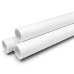 مواسير UPVC ضغط 10 بار قطر خارجي 50 مم سمك 2.4 مم لون أبيض