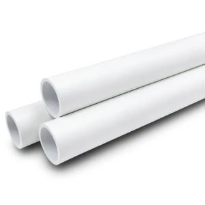 مواسير UPVC ضغط 10 بار قطر خارجي 50 مم سمك 2.4 مم لون أبيض