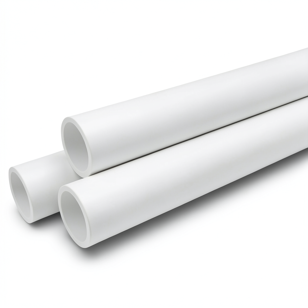 مواسير UPVC ضغط اسمي 16 بار قطر خارجي 25 مم سمك 1.9 مم لون أبيض