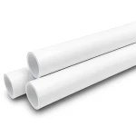 مواسير UPVC ضغط اسمي 16 بار قطر خارجي 50 مم سمك 3.7 مم لون أبيض