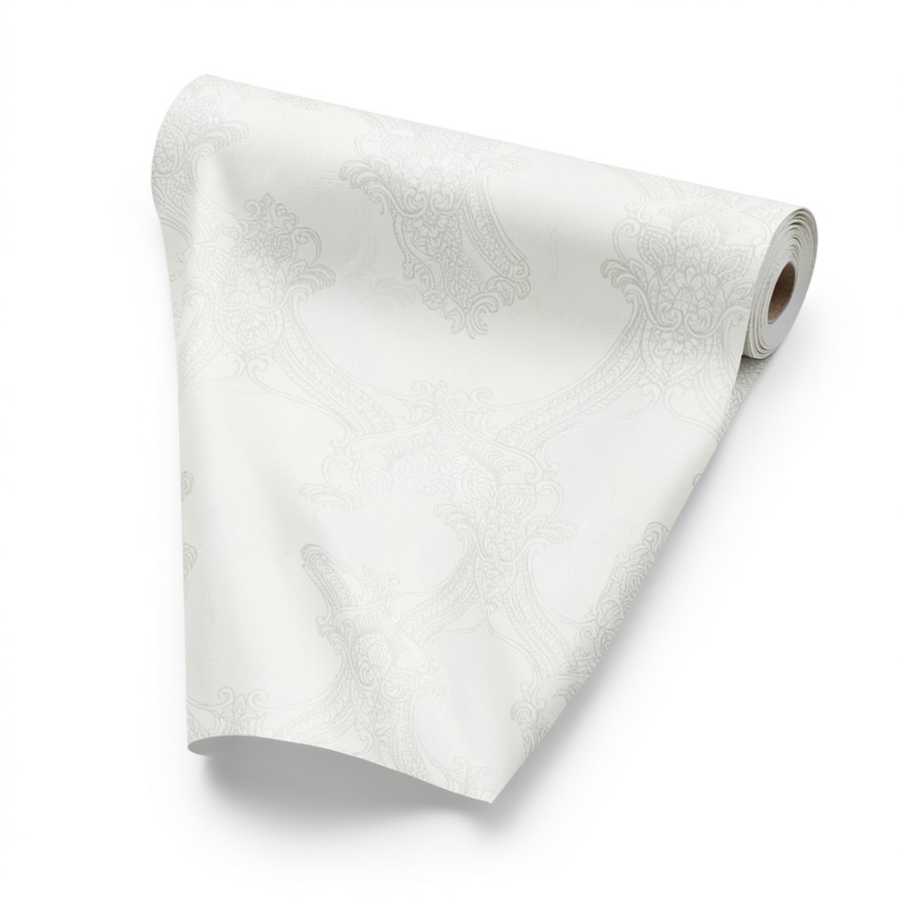 Italian Wallpaper Classic Design Off White Color, Size 10mx1.06m, Model 82712