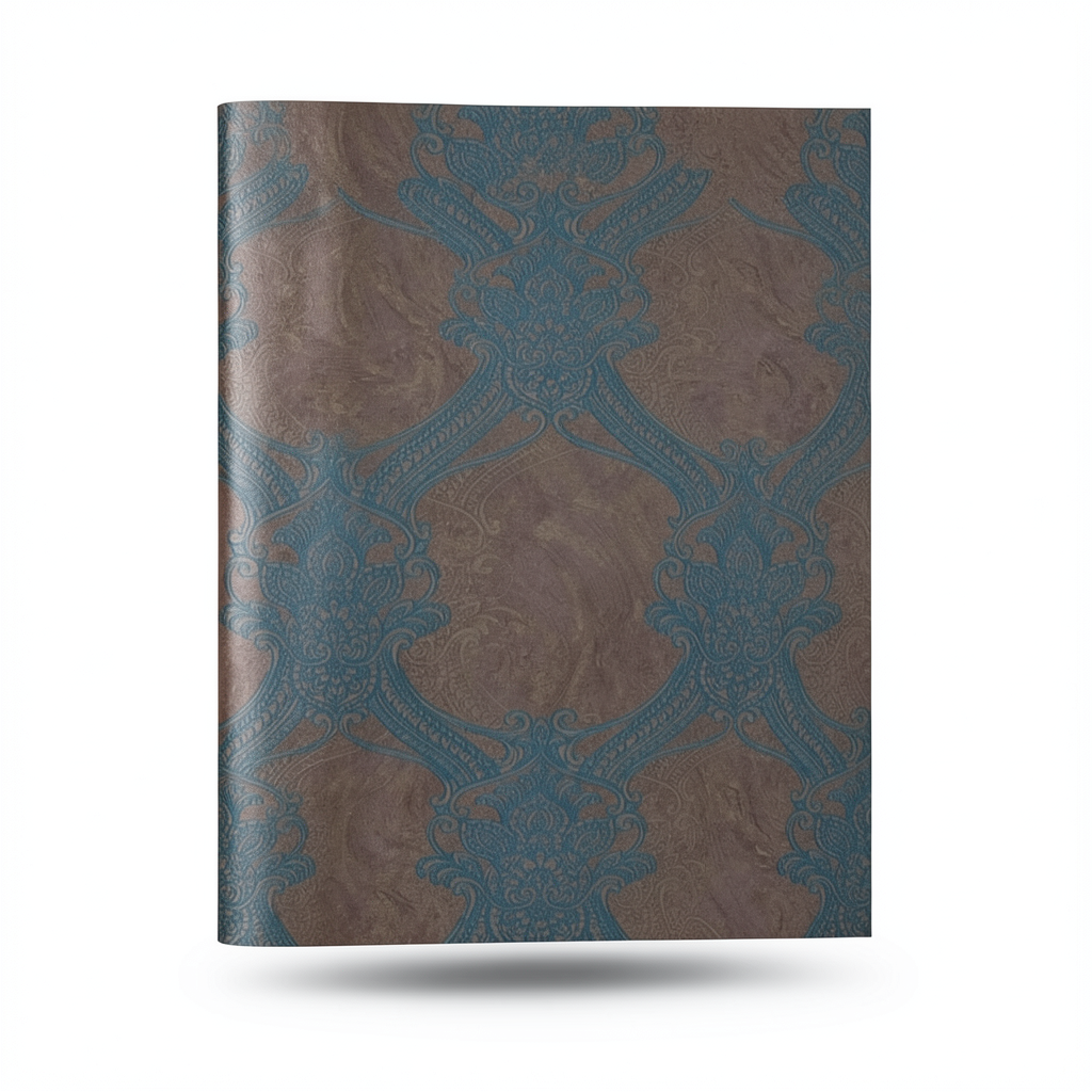 Classic Wallpaper Length 10m, Width 1.06m, Brown Color, Model 82743