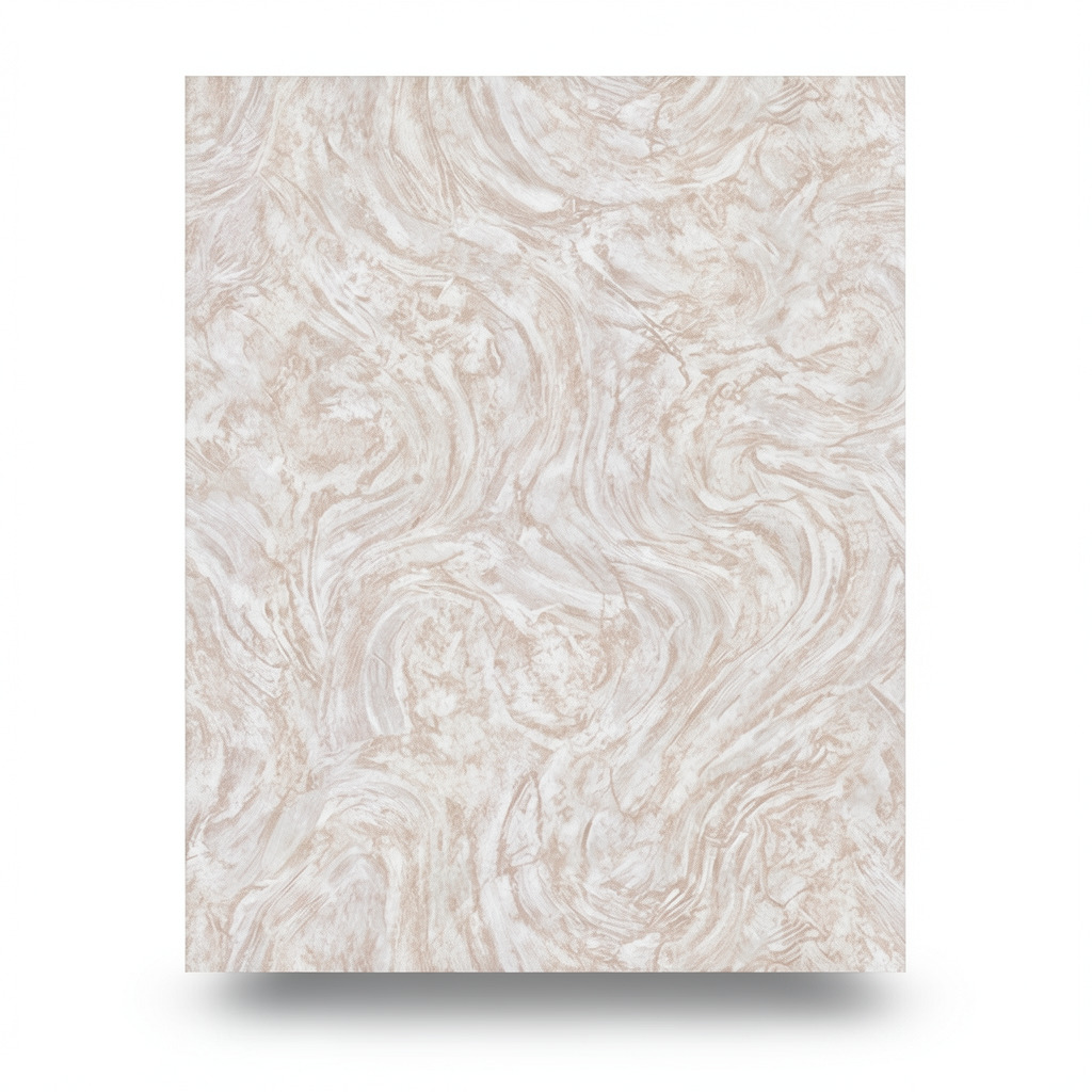 Italian Wallpaper Wavy Design Light Brown, Size 10m x 1.06m, Model 82723