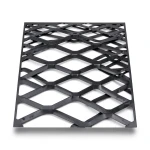 Hot Rolled Black Steel Expanded Metal Mesh Bahri 1.4 mm Thickness 1.22 m Width 6 m Length