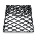 Hot Rolled Black Steel Expanded Metal Mesh 2.7 mm Thickness 1.22m Width 6m Length