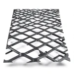 Hot Rolled Black Steel Expanded Metal Mesh Bahri 1.4 mm Thickness 1.22 m Width 7 m Length