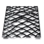 Hot Rolled Black Steel Expanded Metal Mesh Bahri 1.7 mm Thickness 1.22 m Width 6 m Length