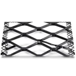 Hot Rolled Black Steel Expanded Metal Mesh Bahri 1.7 mm Thickness 1.22 m Width 6 m Length