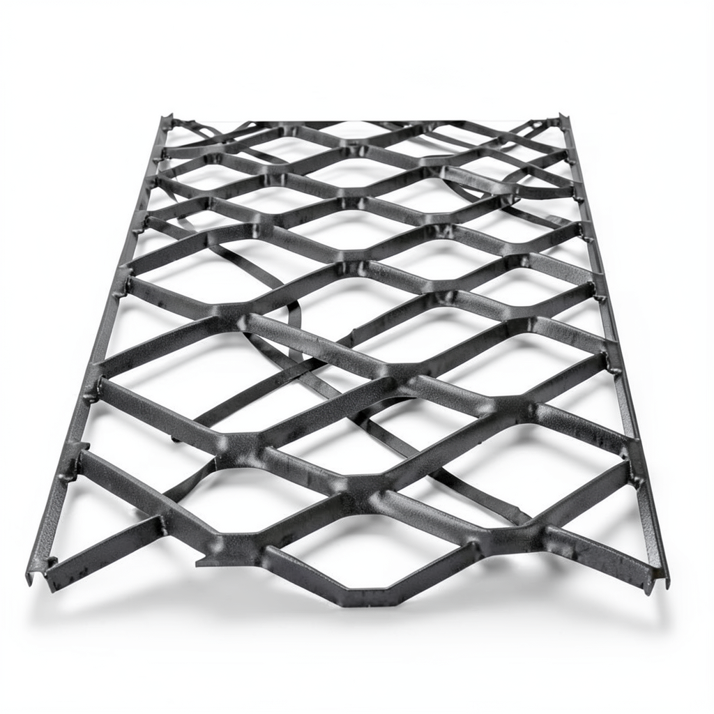 Hot Rolled Steel Expanded Metal Mesh Bahri 1.7 mm Thickness 1.22 m Width 7 m Length