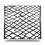 Hot Rolled Steel Expanded Metal Mesh 1.8 mm Thickness 1.22x7 m Black
