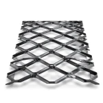 Hot Rolled Black Steel Expanded Metal Mesh Bahri 2.3 mm Thickness 1.22 m Width 6 m Length