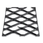 Hot Rolled Black Steel Expanded Metal Mesh Bahri 2.7 mm Thick 1.22x7 m