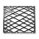 Hot Rolled Steel Expanded Metal Mesh 4.8 mm Thickness 1.22 m Width 1 m Length, Black