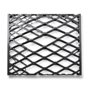 Hot Rolled Steel Expanded Metal Mesh 4.8 mm Thickness 1.22 m Width 1 m Length, Black