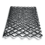 Hot Rolled Steel Expanded Metal Mesh Bahri 1.2 mm Thickness 1.22 m Width 7 m Length, Black
