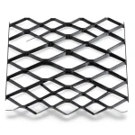 Hot Rolled Black Steel Expanded Metal Mesh Bahri 1.5 mm Thick 1.22x7 m