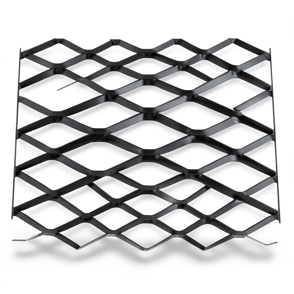 Hot Rolled Black Steel Expanded Metal Mesh Bahri 1.5 mm Thick 1.22x7 m
