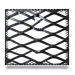 Hot Rolled Steel Expanded Metal Mesh 6 mm Thickness 1.22 m Width 1 m Length, Black