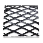 Hot Rolled Black Steel Expanded Metal Mesh Bahri 1.5 mm Thick 1.22x7 m
