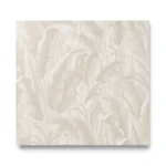 Wall Decoration Leaf-Patterned Design 10 m x 1.06 m Beige