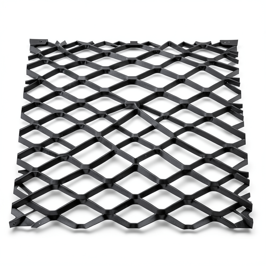 Hot Rolled Black Steel Expanded Metal Mesh Bahri Thickness 2 mm Width 1.22 m Length 7 m