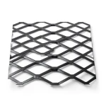 Hot Rolled Black Steel Expanded Metal Mesh Bahri 2.7 mm Thick 1.22x7 m