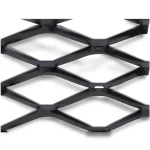 Hot Rolled Steel Expanded Metal Mesh 4.8 mm Thickness 1.22 m Width 1 m Length, Black