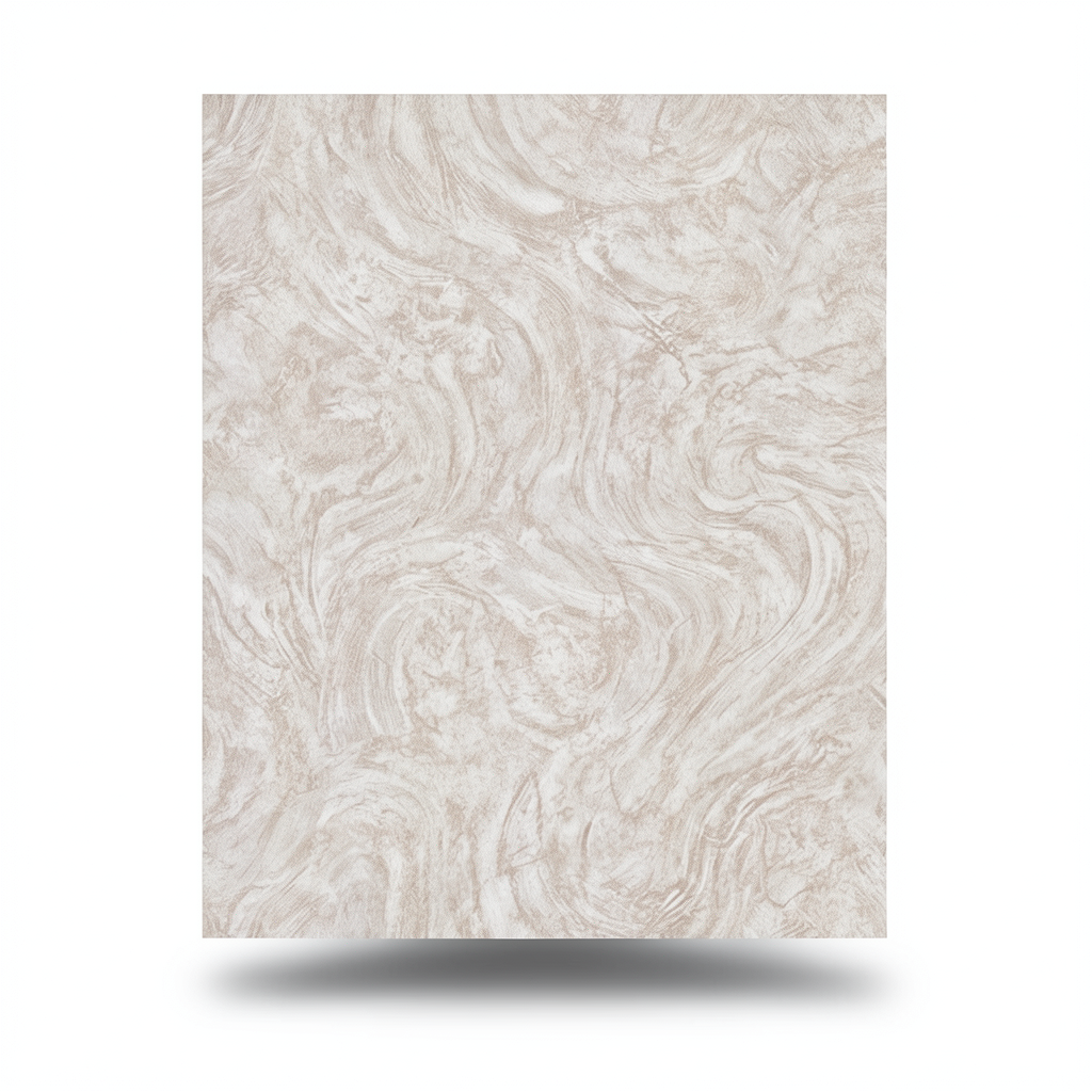 Italian Wallpaper Wavy Design Light Brown, Size 10m x 1.06m, Model 82723