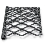 Hot Rolled Black Steel Expanded Metal Mesh Bahri Thickness 4.8 mm Width 1.22 M Length 2 M