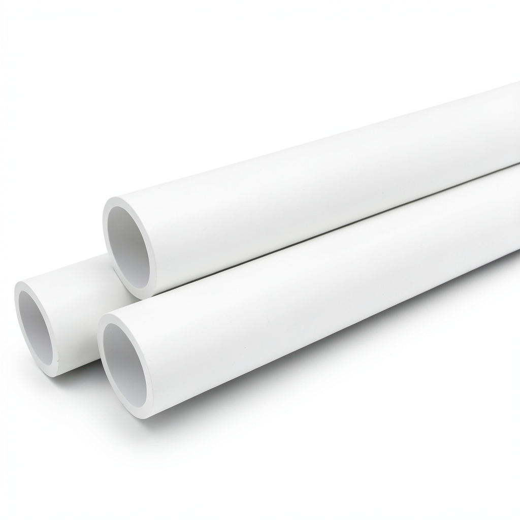 مواسير UPVC ضغط 4 بار قطر خارجي 90 مم سمك 1.8 مم لون أبيض