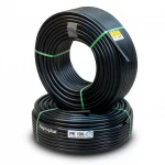 أنابيب HDPE نيبروبلاست PE 100 ضغط 4 بار قطر خارجي 110 مم سمك 2.7 مم لون اسود