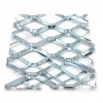 Galvanised Steel Expanded Metal Mesh  Bahri Thickness 3 mm Width 1.22 M Length 7 meter | Bait Al Tatawor Company