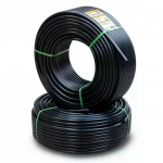 أنابيب HDPE نيبروبلاست PE 100 ضغط 4 بار قطر خارجي 63 مم سمك 1.8 مم لون اسود