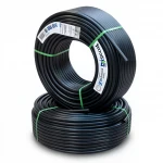 أنابيب HDPE نيبروبلاست PE 100 ضغط 4 بار قطر خارجي 75 مم سمك 1.9 مم لون اسود