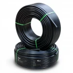 أنابيب HDPE نيبروبلاست PE 100 ضغط 4 بار قطر خارجي 110 مم سمك 2.7 مم لون اسود