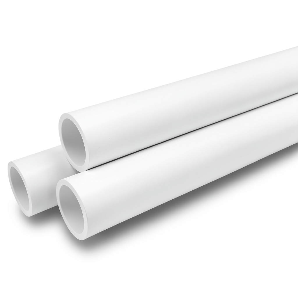 UPVC Pipes Nominal Pressure 4 Bar Outside Diameter 200 mm Thickness 4 mm White