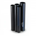 مواسير HDPE نيبروبلاست PE 100 ضغط 4 بار قطر خارجي 200 مم سمك 4.9 مم لون اسود