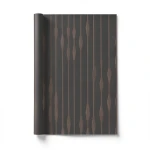 Italian Striped Wall Decoration 10m x 0.73m Dark Brown
