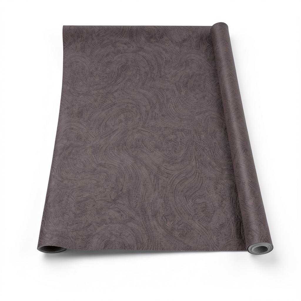 Italian Wallpaper Wavy Design Dark Brown, Size 10mx1.06m, Model 82726