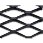 Hot Rolled Steel Expanded Metal Mesh Bahri 4.8 mm Thick 1.22x4 m Black