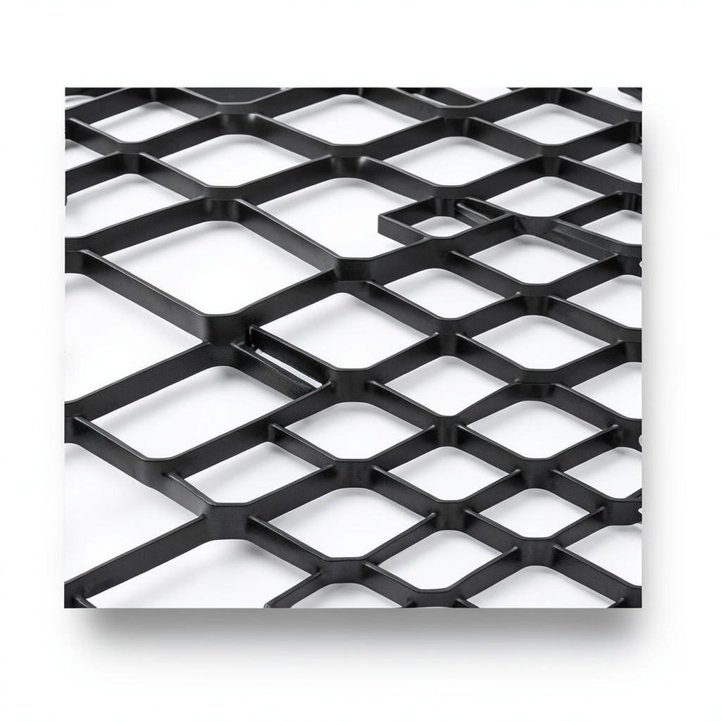 Hot Rolled Black Steel Expanded Metal Mesh Bahri 5.8 mm Thickness 1.22 m Width 4 m Length