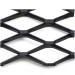 Hot Rolled Steel Expanded Metal Mesh Bahri 5.8 mm Thickness 1.22x2 m Black
