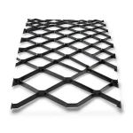 Hot Rolled Black Steel Expanded Metal Mesh 4.8 mm Thickness 1.22 m Width 5 m Length