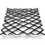 Hot Rolled Steel Expanded Metal Mesh Bahri 5.8 mm Thickness 1.22x2 m Black