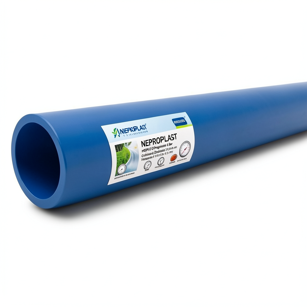مواسير HDPE PE 100 ضغط 6 بار قطر خارجي 315 مم سمك 11.5 مم أزرق | نيبروبلاست